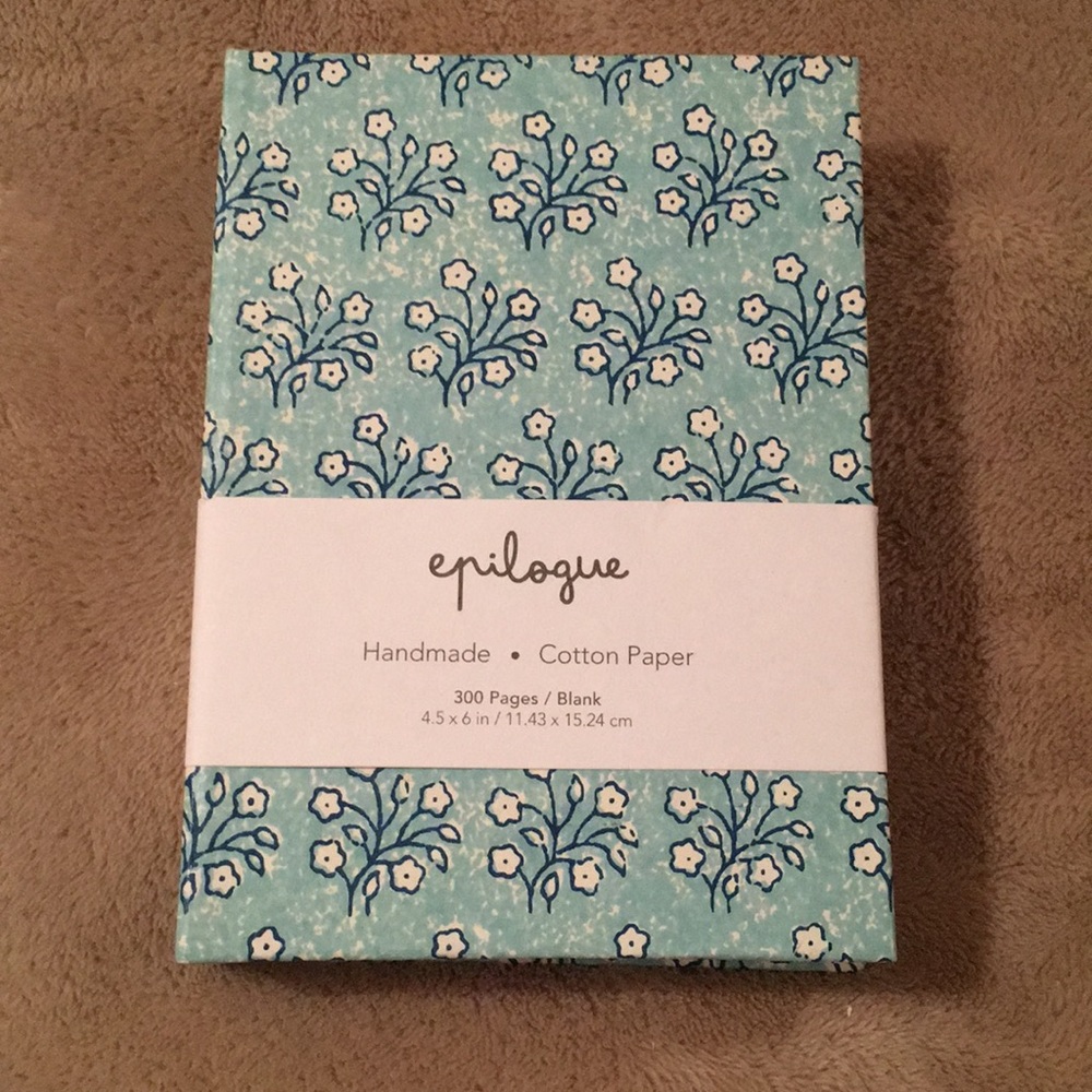Epilogue Handmade Paper Writers Journal 300pg NWOT